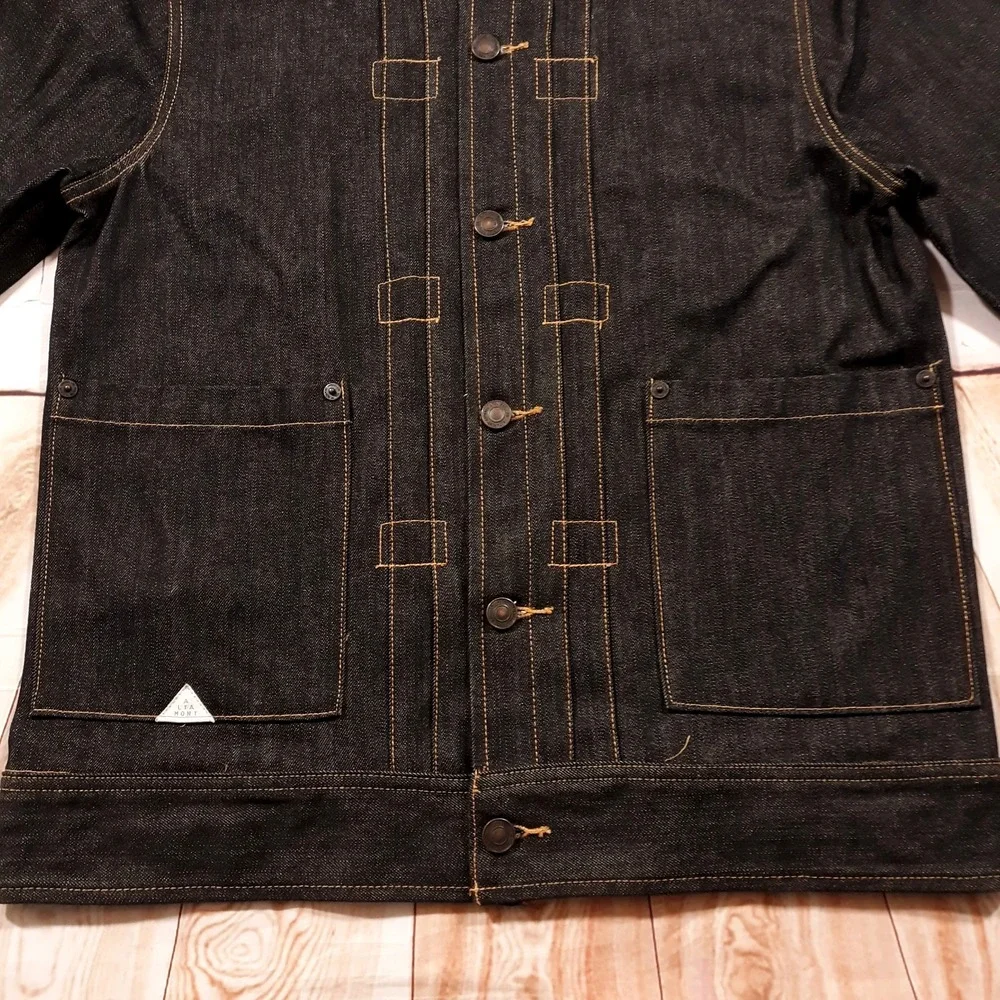 Altamont Denim‎ Jacket Jean Trucker Mens Medium Black Mrshl 3130001755